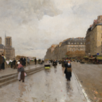 Notre-Dame depuis le quai Saint-Michel, Paris thumbnail