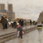 Notre-Dame depuis le quai Saint-Michel, Paris thumbnail