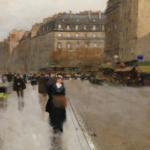 Notre-Dame depuis le quai Saint-Michel, Paris thumbnail