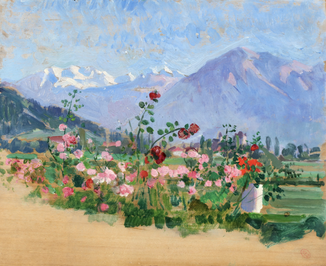 Vue d’Antibes avec les sommets enneigés du Mercantour - Buy Fine Paintings Online