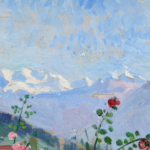 Vue d’Antibes avec les sommets enneigés du Mercantour thumbnail