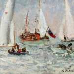 Les Yachts Anglais au large de Deauville thumbnail