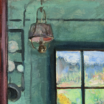Femme cousant dans un intérieur thumbnail