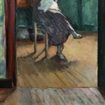 Femme cousant dans un intérieur thumbnail