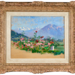 Vue d’Antibes avec les sommets enneigés du Mercantour thumbnail