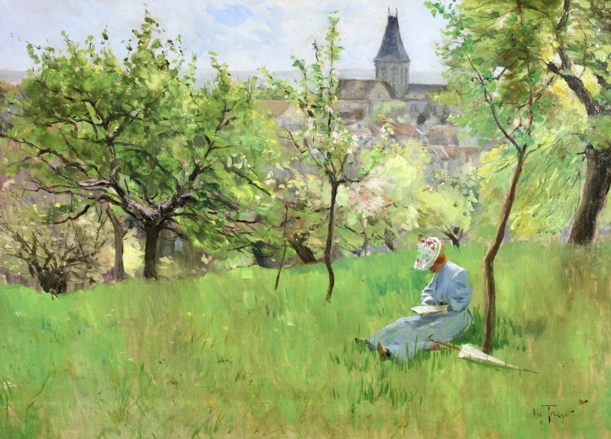 La Lecture au Printemps - Buy Fine Paintings Online