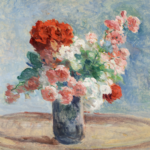 Bouquet de roses et de dahlias thumbnail