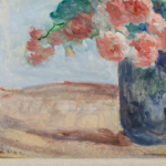 Bouquet de roses et de dahlias thumbnail