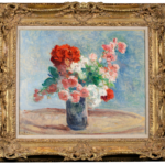 Bouquet de roses et de dahlias thumbnail