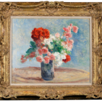 Bouquet de roses et de dahlias thumbnail