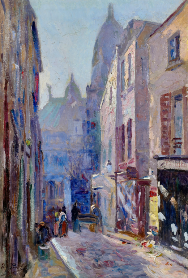 Rue du Chevalier de la Barre – Montmartre - Buy Fine Paintings Online