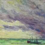 Bateau en mer, Ciel d’orage thumbnail