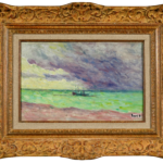 Bateau en mer, Ciel d’orage thumbnail