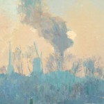 Soleil levant dans la brume, Rotterdam thumbnail
