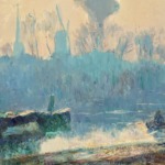 Soleil levant dans la brume, Rotterdam thumbnail