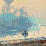 Soleil levant dans la brume, Rotterdam thumbnail