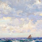 Mer bleue et rochers rouges thumbnail