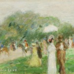 Cavaliers et élégantes au Bois de Boulogne thumbnail