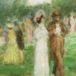 Cavaliers et élégantes au Bois de Boulogne thumbnail